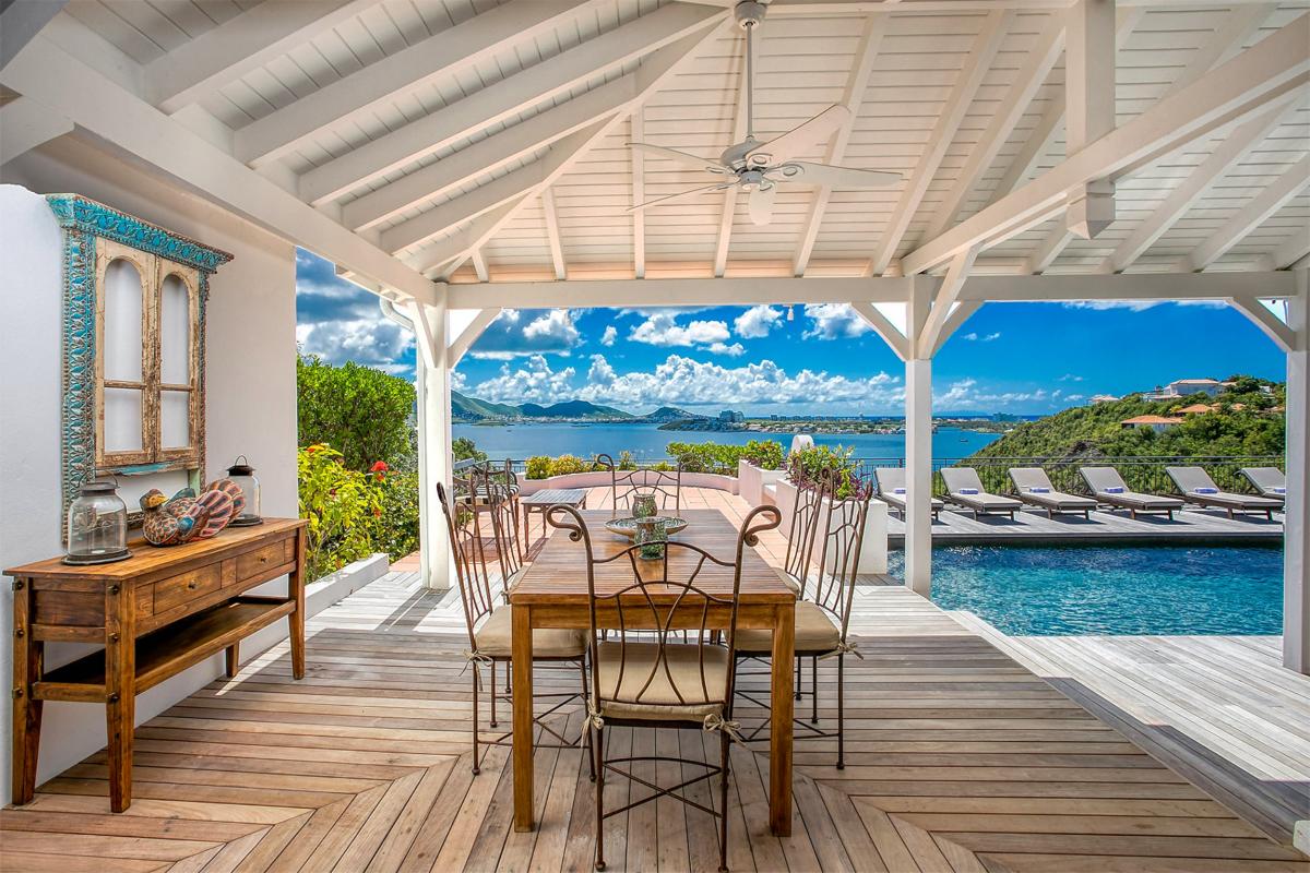 Saint Martin villa rental - Outdoor dining